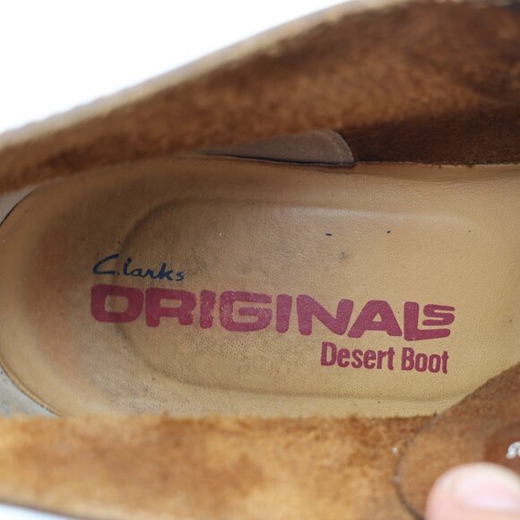 Clarks Originals Desert Boot Men's Size 9.5 M Brown Leather Crepe Sole - Picture 10 of 11
